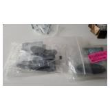 Cabinet Accents Lot! GlideRite 1.125-inch Antique Brass Classic Square Pyramid Cabinet Knobs (Pack of 10)- Antique Brass AND GlideRite 15-Pack 3 in. Rubbed Bronze Thin Oblong Cabinet Backplates