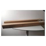 Lot of 2 Decopolitan Ball Single Telescoping Drapery Rod Sets, Medium, Black