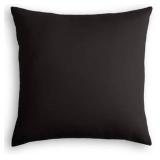 Lot of 2 Black Sunbrella Canvas Outdoor Throw Pillows, 15×15"