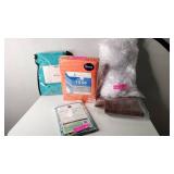 Lot of Bedding - 3 Shams, Full Fitted Sheet, Queen Bed Skirt