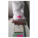 Lot of Bedding - 3 Shams, Full Fitted Sheet, Queen Bed Skirt