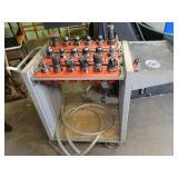 Lot of 18 ** CNC ** BT40 Tool Holders and Metal Storage Cart