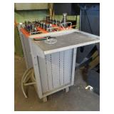 Lot of 18 ** CNC ** BT40 Tool Holders and Metal Storage Cart