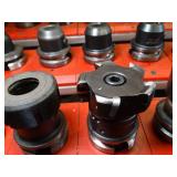 Lot of 18 ** CNC ** BT40 Tool Holders and Metal Storage Cart