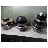Lot of 5 *** CAT40 - Coolant Through - Keyless Drill Chucks for CNC