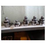 Variety / Lot of 5 *** CAT40 - Coolant Through - Keyless Drill Chucks for CNC Machines