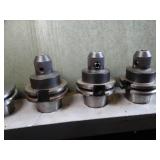 Variety / Lot of 5 *** CAT40 - Coolant Through - Keyless Drill Chucks for CNC Machines