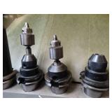 Variety / Lot of 5 *** CAT40 - Coolant Through - Keyless Drill Chucks for CNC Machines -