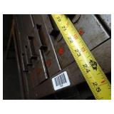 24"w x 16"t  Vintage Cleveland Small Bit Organizer // w/ 2 student Desks