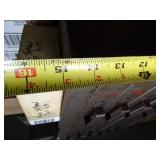 24"w x 16"t  Vintage Cleveland Small Bit Organizer // w/ 2 student Desks