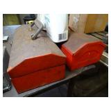 Air - Tool Oil and 2 Red Tool Boxes w/ Contents