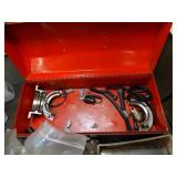 Air - Tool Oil and 2 Red Tool Boxes w/ Contents