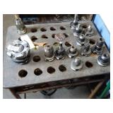 BT40 Tool Holder Lot some with Milling Tools and Holder/ Desk