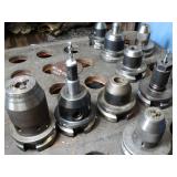 BT40 Tool Holder Lot some with Milling Tools and Holder/ Desk