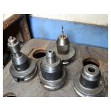 BT40 Tool Holder Lot some with Milling Tools and Holder/ Desk