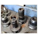 BT40 Tool Holder Lot some with Milling Tools and Holder/ Desk