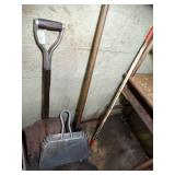 Long Handled Tools and 2 Desks