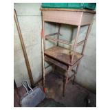 Long Handled Tools and 2 Desks