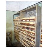 2 * 7Ft tall 34" Wide Metal Shelves with wood Drawers