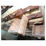 2 * 7Ft tall 34" Wide Metal Shelves with wood Drawers