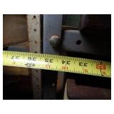 One - 7Ft tall x 34" Wide Metal Shelves with wood Drawers