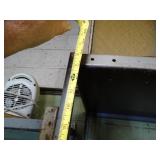 One - 7Ft tall x 34" Wide Metal Shelves with wood Drawers