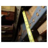 One - 7Ft tall x 34" Wide Metal Shelves with wood Drawers