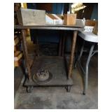 Small Sturdy Shop Table w/ Wheels
