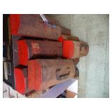 Lot of Red Tool Boxes w/ Misc Contents
