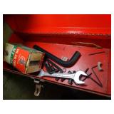 Lot of Red Tool Boxes w/ Misc Contents