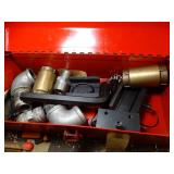 Lot of Red Tool Boxes w/ Misc Contents