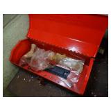 Lot of Red Tool Boxes w/ Misc Contents