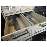 Off-White Multi-Drawer Metal File Cabinet / Great f/ Parts or Tools