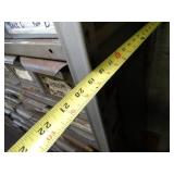 (3) 7Ft Tall Metal Shelves with Metal Parts Bins