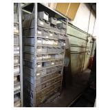 7Ft Tall Metal Rack with Metal Bins