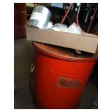 combustible materials / Rag Can and Misc Lot