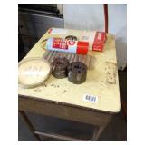 Desk and Contents Milling Tools Etc