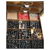 Metal Small Fastener Holder Full of Contents