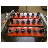 Leadwell BT40 Tool Holders w/ Tools with Cart