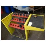 Leadwell BT40 Tool Holders w/ Tools with Yellow Cart