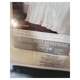 Ruffle Skirt 3-Piece Queen Bedspread Set