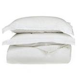 1200 Thread Count 100% Egyptian Cotton, Single Ply, Full/Queen Duvet Cover Set, Solid, White