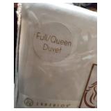 1200 Thread Count 100% Egyptian Cotton, Single Ply, Full/Queen Duvet Cover Set, Solid, White