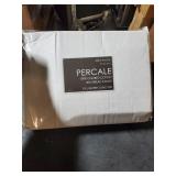 Melange Home White Duvet Set Cover Full/queen 90 X 90 100% Cotton Percale $155