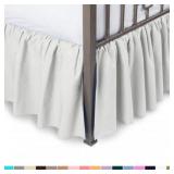 Ruffled Bed Skirt With Split Corners