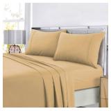Tribeca Living Super Soft Solid Dp Easy-Care Extra Deep Pocket Full Sheet Set Bedding