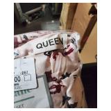 Harper Lane Plaid Deer White 4-piece Microfiber Queen Sheet Set