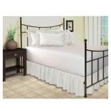 Ruffled Bed Skirt With Split Corners