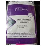 Ruffled Bed Skirt With Split Corners