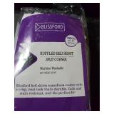 Ruffled Bed Skirt With Split Corners